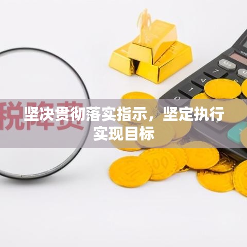坚决贯彻落实指示，坚定执行实现目标